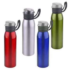Image of Exclusive Design Portable with Lid Rope 650ml Aluminium Water Sport Bottle