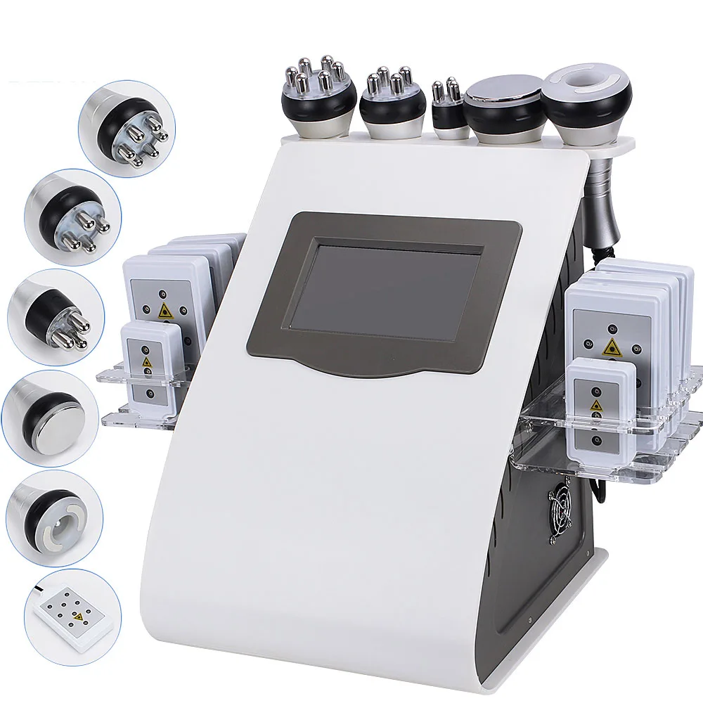 

Best Selling Ultrasonic vacuum cavitation system 4D Kim 8 RF Cavitation Vacuum Laser Body Slimming Machine, White