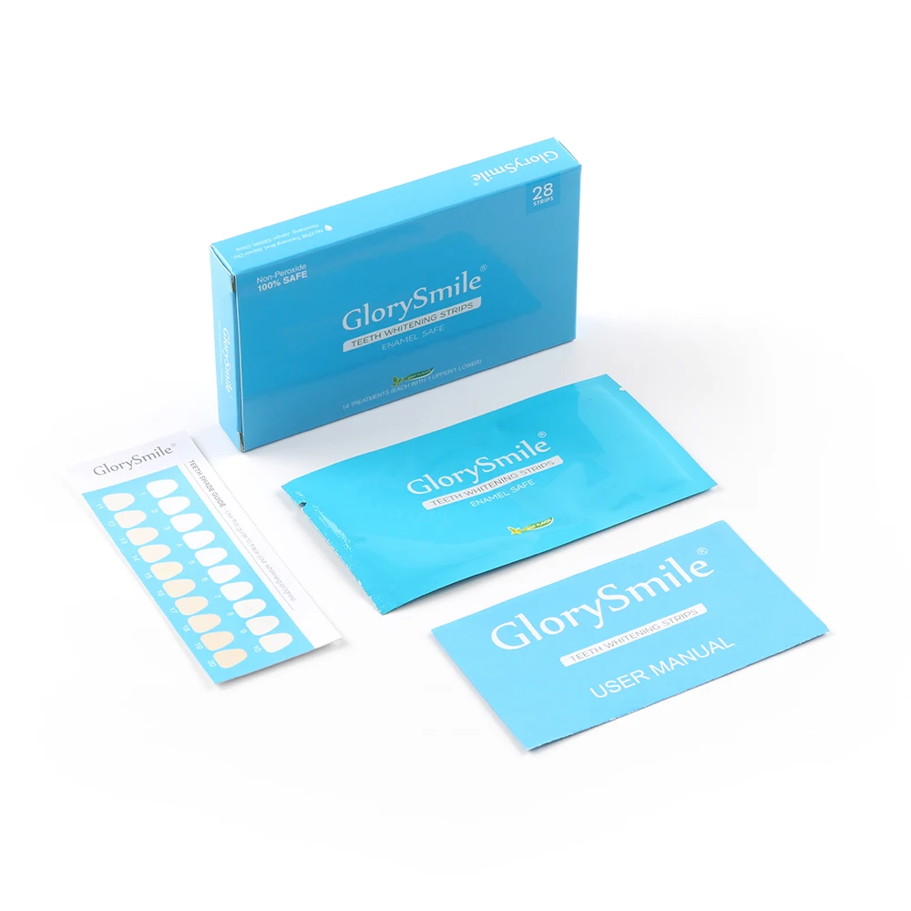 

CE Approved Natural PAP Gel Teeth Strips Non Peroxide Advanced Tooth Whitening Strips Private Logo, Clear