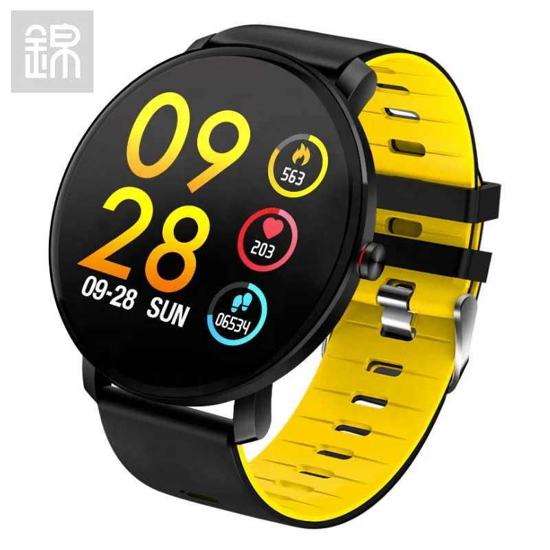 

JY-Mall K9 Dafit Smart watch full touch screen super slim design waterproof Blood pressure precise data multi sport bracelet, 4colors