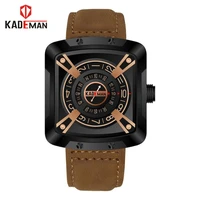

KADEMAN 612 Men sports Watch Male Luxury Brand Business Waterproof Quartz Military Leather Watches for Man Relogio Masculino