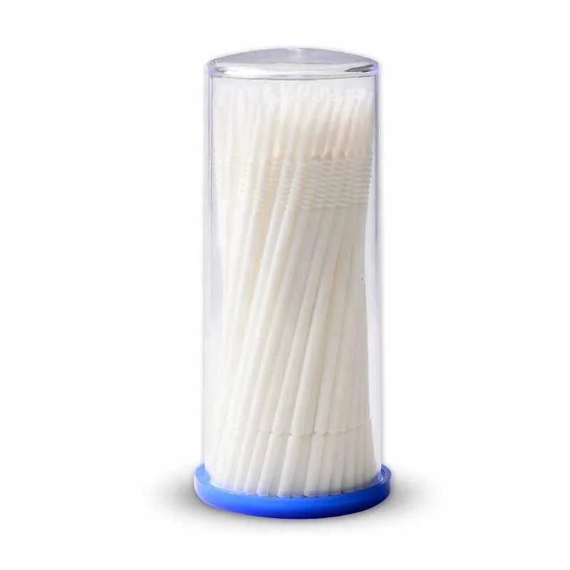 

Eco-friendly Plastic Box Cosmetic Cotton Bud, White/green