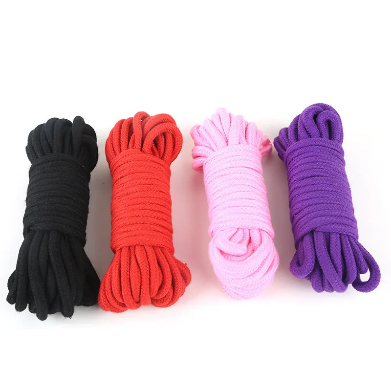 10M Sex Slave Bondage Rope Soft Cotton Knitted Rope BDSM Restraint Sex Toys For Couple Women Man Exotic Toys Roleplay