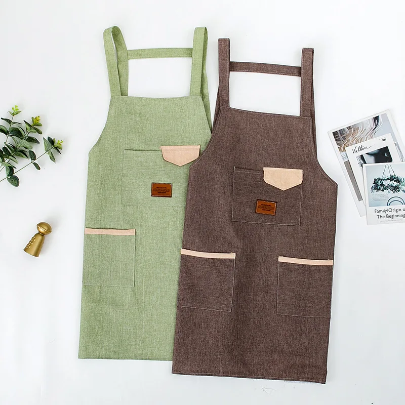 

customized LOGO printing flower shop hair stylist work clothes fancy kitchen apron for heavy duty work apron, Customized color