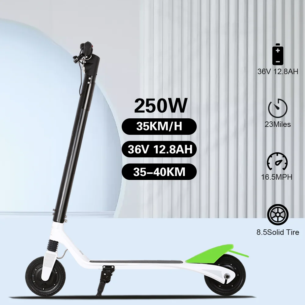 

Moped ES2 Lightweight Long Range Electric Scooter Adults Waterproof 12.8Ah Electric Scooter EU Warehouse Escooter 23Miles16.5MPH