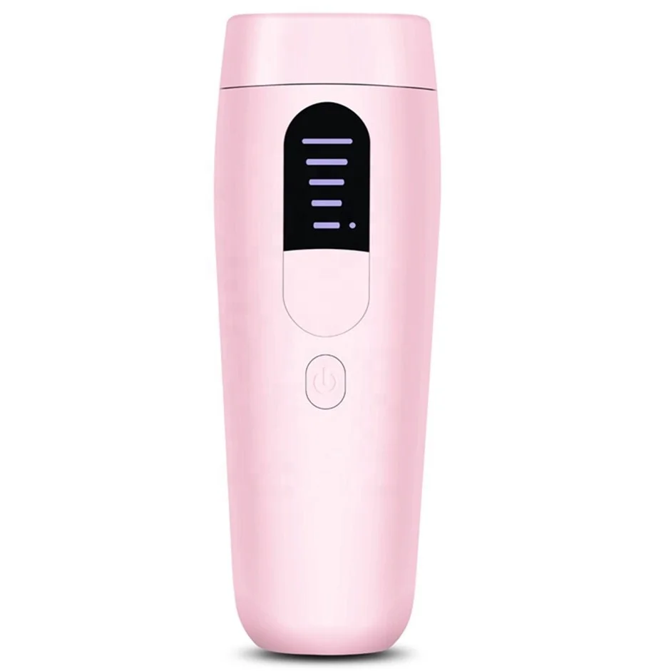 

Handy 5 Level 999999 Flash IPL Female Hair Removal Permanent Laser Epilator Home Use Electric Painless Hair Removal Device, White, pink