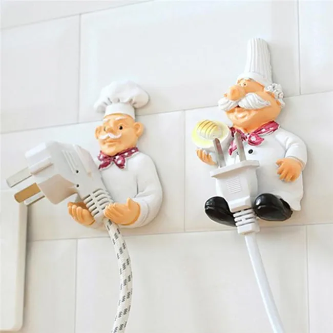 

Chef Strong Storage Rack Hook Wall Decor Plug Holder