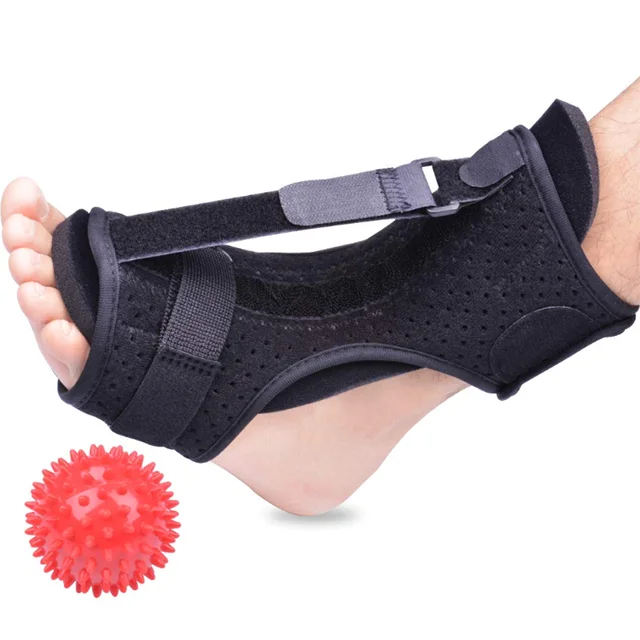 

Newest Type Adjustable Custom Sport Ankle Brace Support for Fixing Ankle Night Splint Footdrop Brace, Black