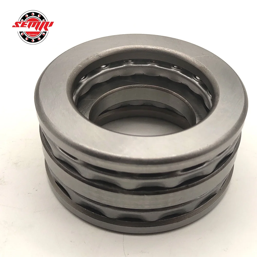 30x60x38 Chrome Steel Double Direction Thrust Ball Bearing 38306 52306