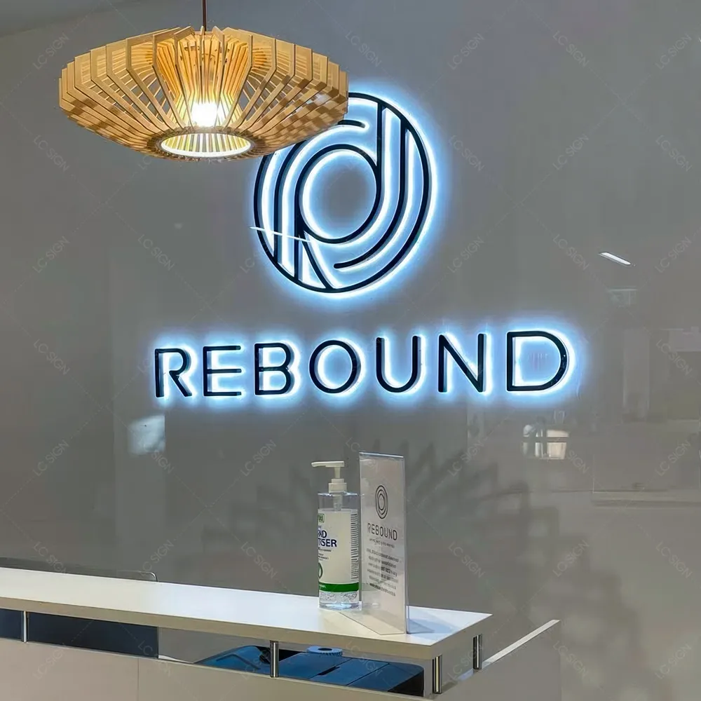 Laser Cutting Acrylic Letters for Company Logo Business SPA Beauty Sign and Reception Signs