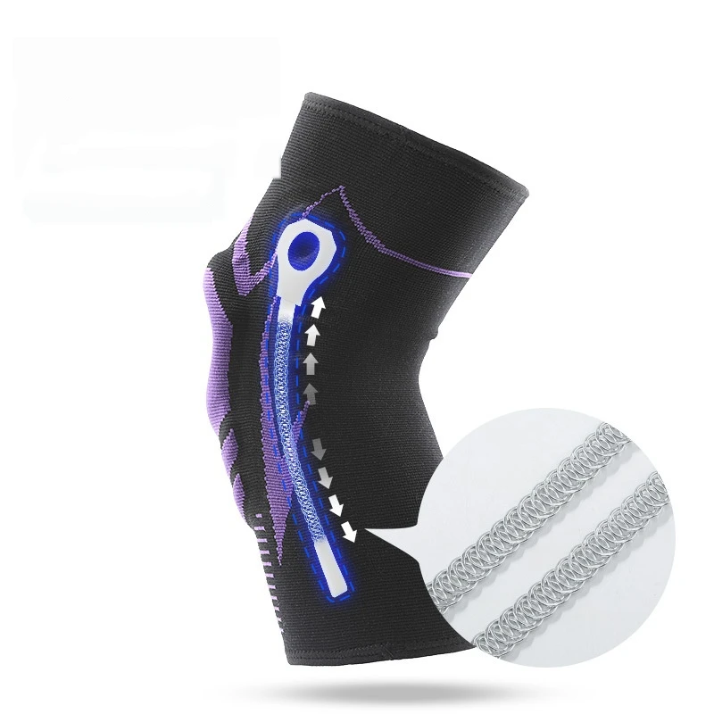 

Sports knee and leg support basketball running gym silicon spring support knee