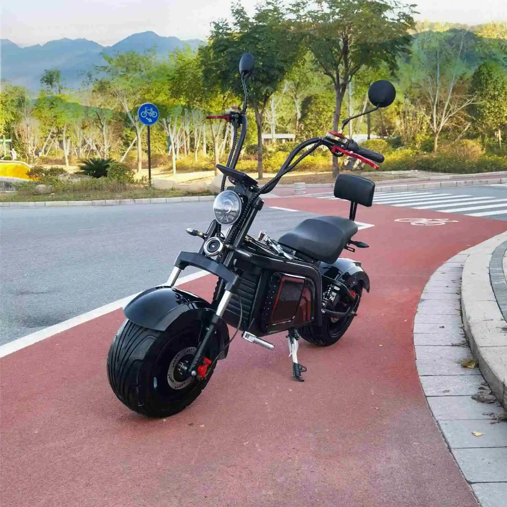 

5000W High Speed Racing Electric Motorcycle For Adult With Led Light