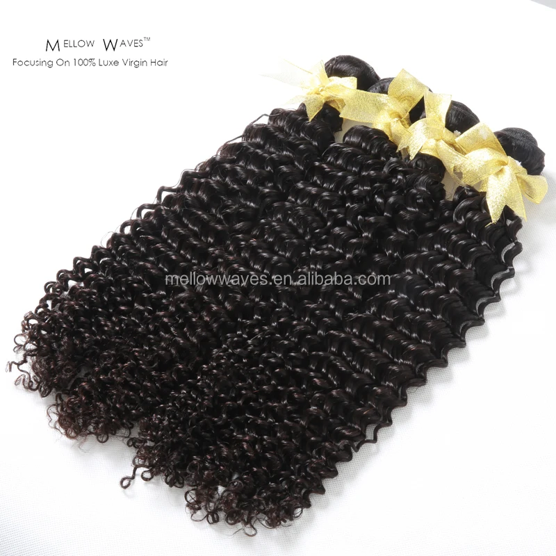 

Mellow Wave Human Hair Bundle Deep Wave Bundle Natural Color Peruvian Human Hair Bundle For Black Women, Natural colors