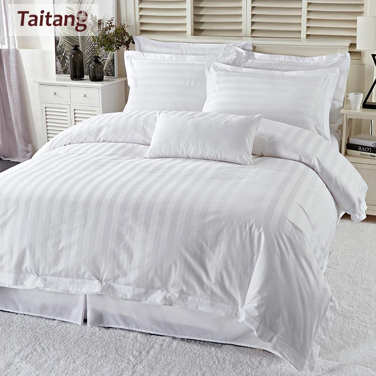 white bed linen