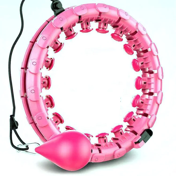 

Top Online Selling Items Fitness Waist Sport Massage Equipment Smart Disassemble Hoola Yoga Hoops Weighted, Pink,purple,blue