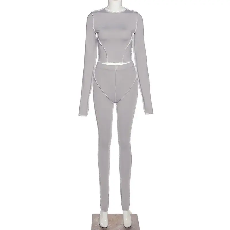 

Round NECK sports two-piece suit