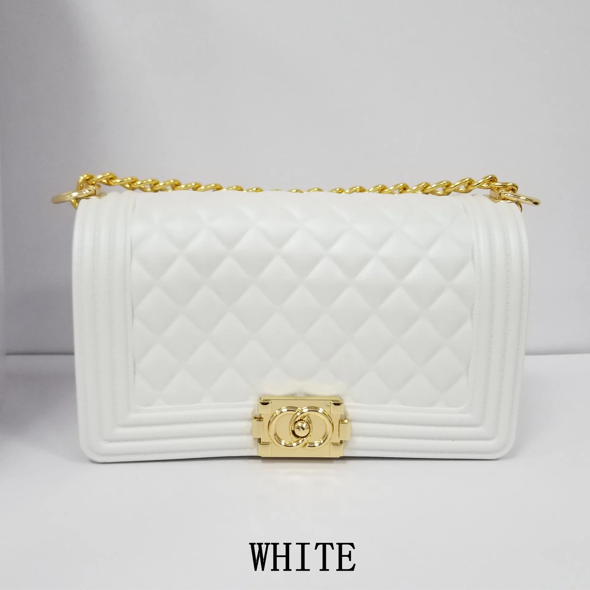 

2020 hot sale fashion lady purse various designs women shoulder crossbody handbag pvc solid color jelly bag, White, yellow, orange, purple, green, blue, black, dark gray