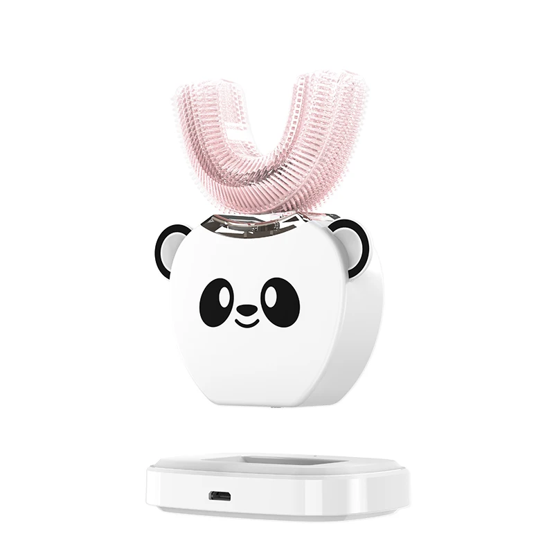 

360 degree automatic intelligent ultrasonic U-shaped children's voice electric toothbrush FDA