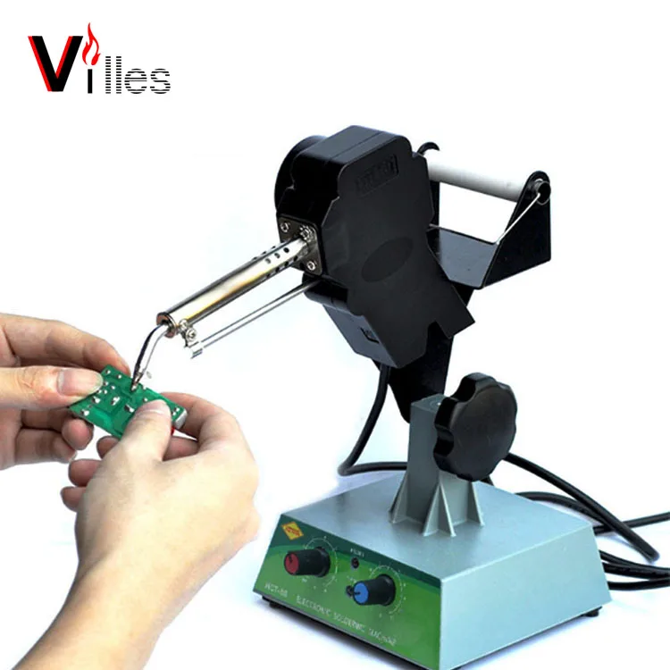 

treadle fully automatic soldering machine HCT-80/auto solder wire feeder soldering station