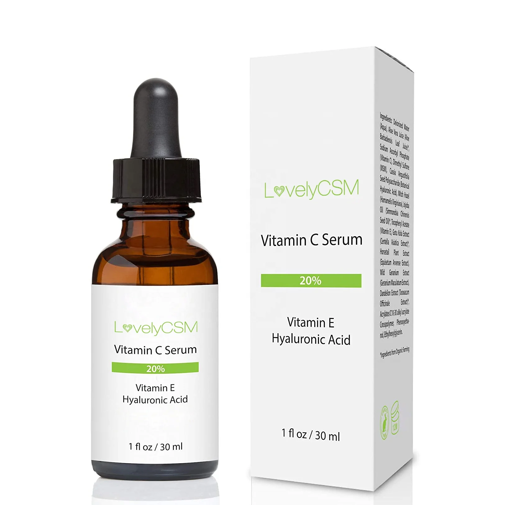 

Private Label 100% Pure Vitamin C Hyaluronic Acid Whitening Anti Fine lines Brightening Collagen Facial Ampule Serum Lower Price