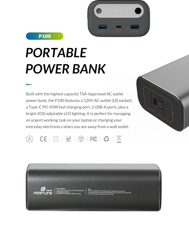 Portable Long Lifespan Mini Solar Power Charger Bank For Laptop - ANKUX.COM