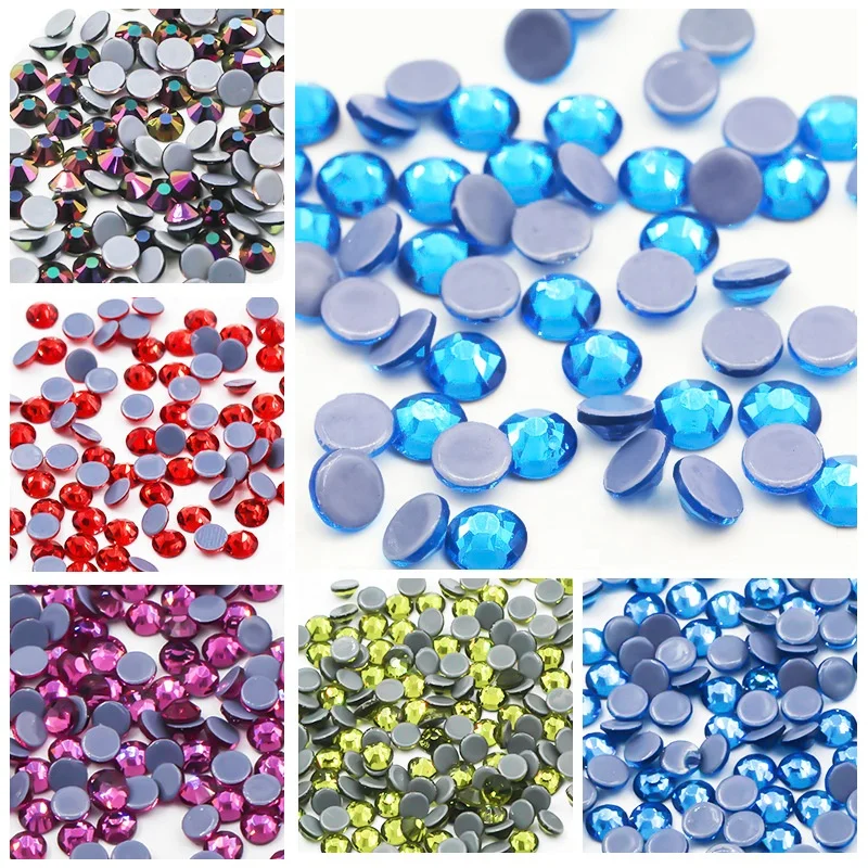 

Yantuo wholesale 10ss hotfix rhinestones Flat Back Glass HotFix Rhinestone Stone Multiple Colors For Clothes