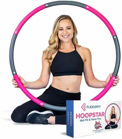 

2021New Adult Hula Slimming Hoops Ring Professional Soft Fitness Hula Ring Weighted for Fitness Sliming Exercise, Red pink blue green
