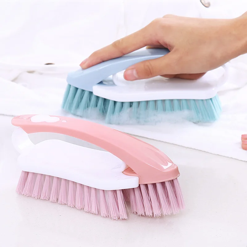 

1pcs Candy Color Cleaning Brush Removable Pp/nylon Soft Hair Cleaning Brush 2 In 1 Washing Tools Bathroom Accessories
