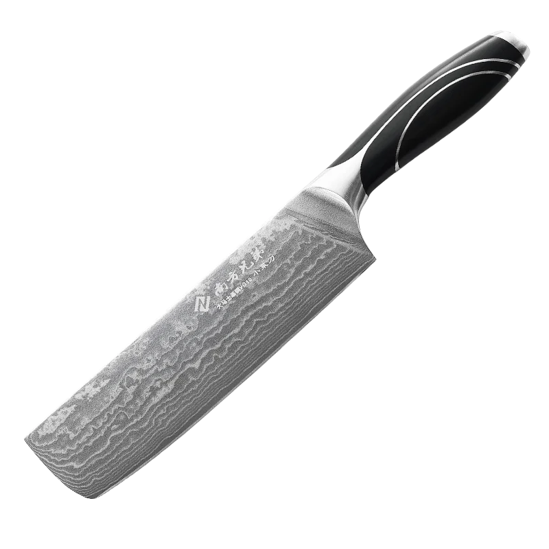 

8 inch Kitchen Damascus VG-10 chef knife , Japanese Nakiri knife with non slip Pakka handle
