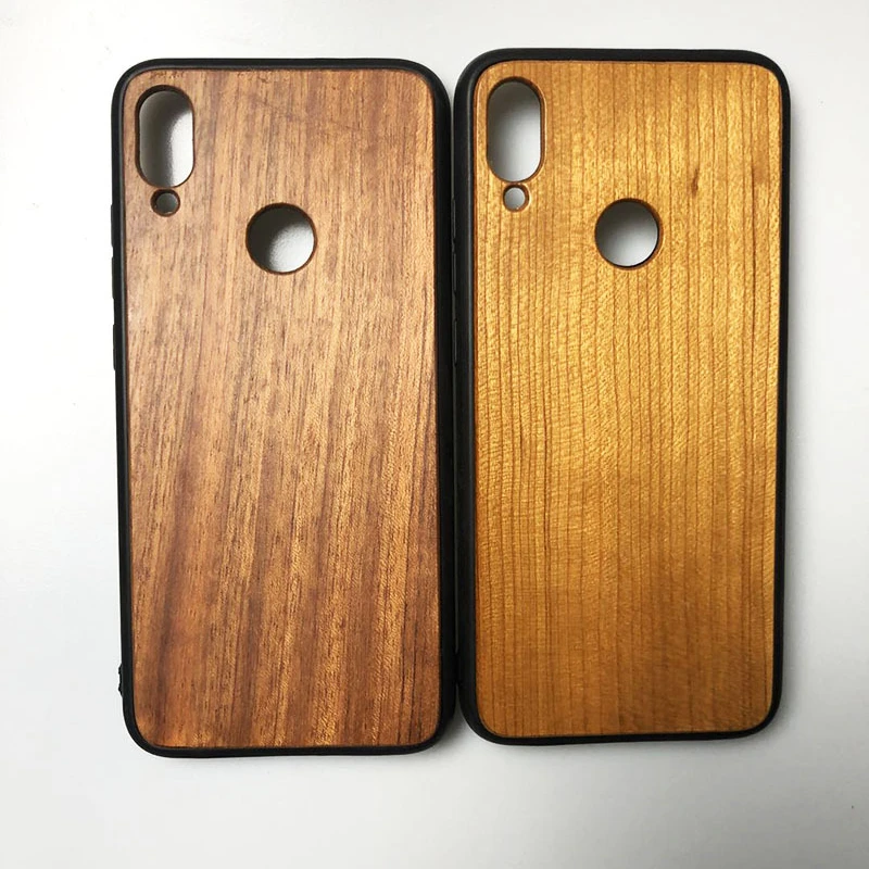 

For Redmi NOTE7 wooden phone case four border defense throwing solid wood protective cover, 3 colors