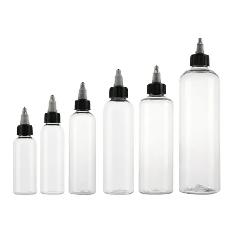 

Empty 30ml 50ml 60ml 80ml 100ml 150ml 200ml 250ml 500ml PET Squeeze Plastic Bottles with Sharp Lid