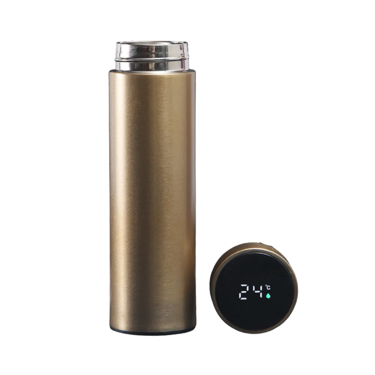 

Vacuum Flask Water Bottle Drinking Water Bottles Led Temperature 500ml Insulated Drink Thermo Bottle Stainless Steel Cups