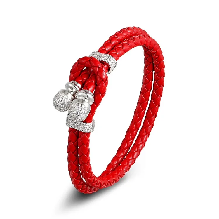 

Wholesale stylish gemstone flower bangle Bead Charms Silver Bracelet women Jewelry