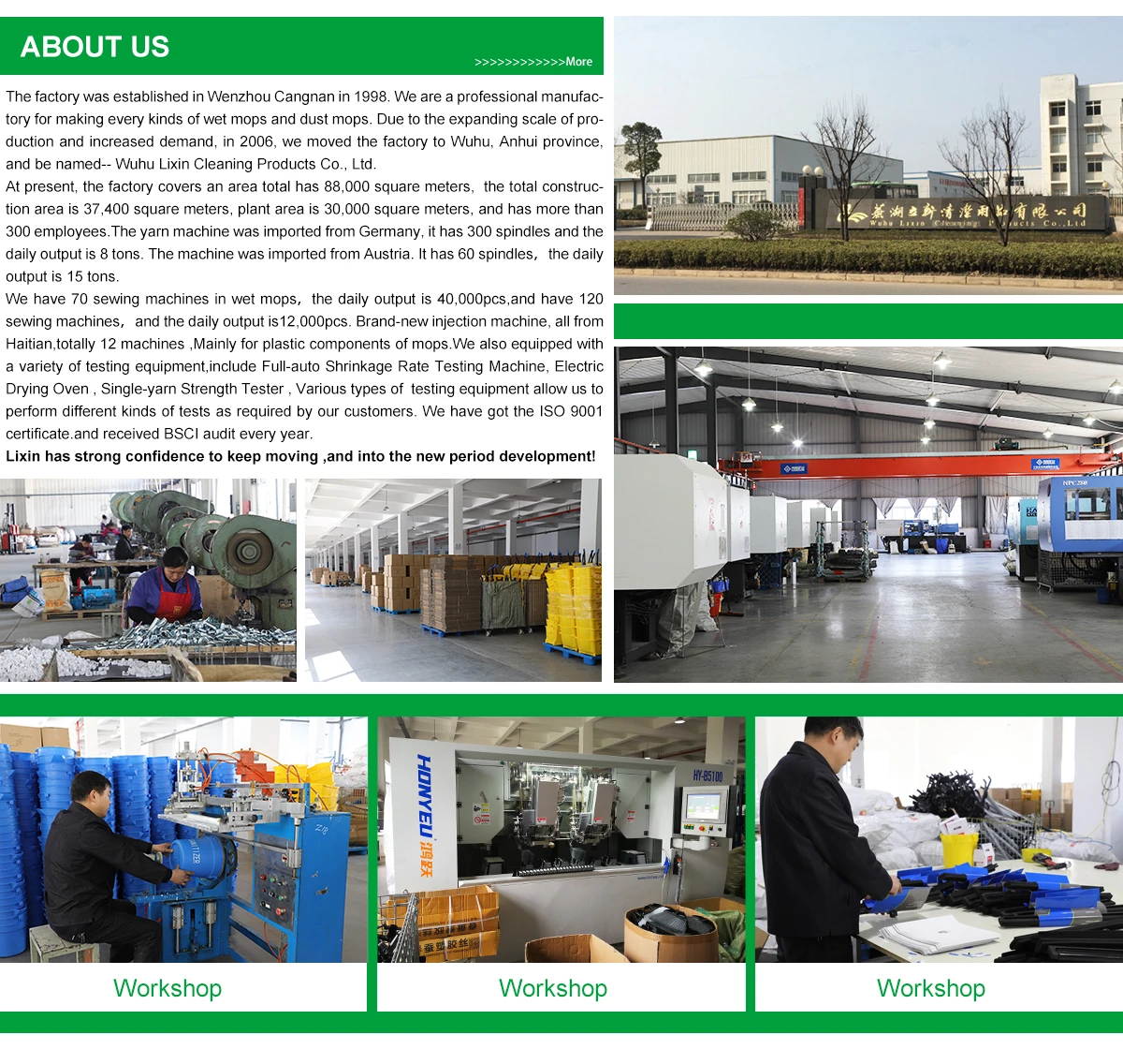 Wuhu Lixin Cleaning Products Co., Ltd. - Mop, Broom Dustpan