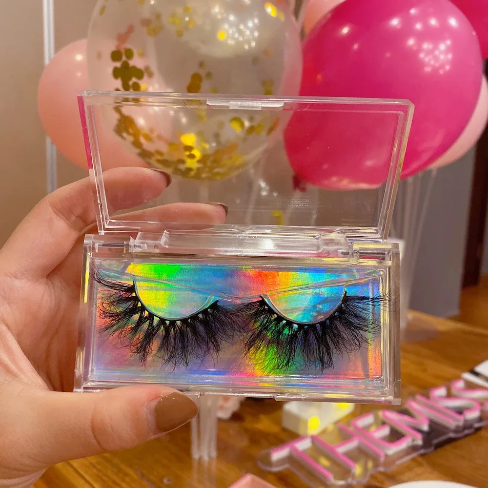 

Private label 25mm eyelashes vendor custom eyelash packaging box wholesale false bottom full strip 3d mink eye lashes, Natural black