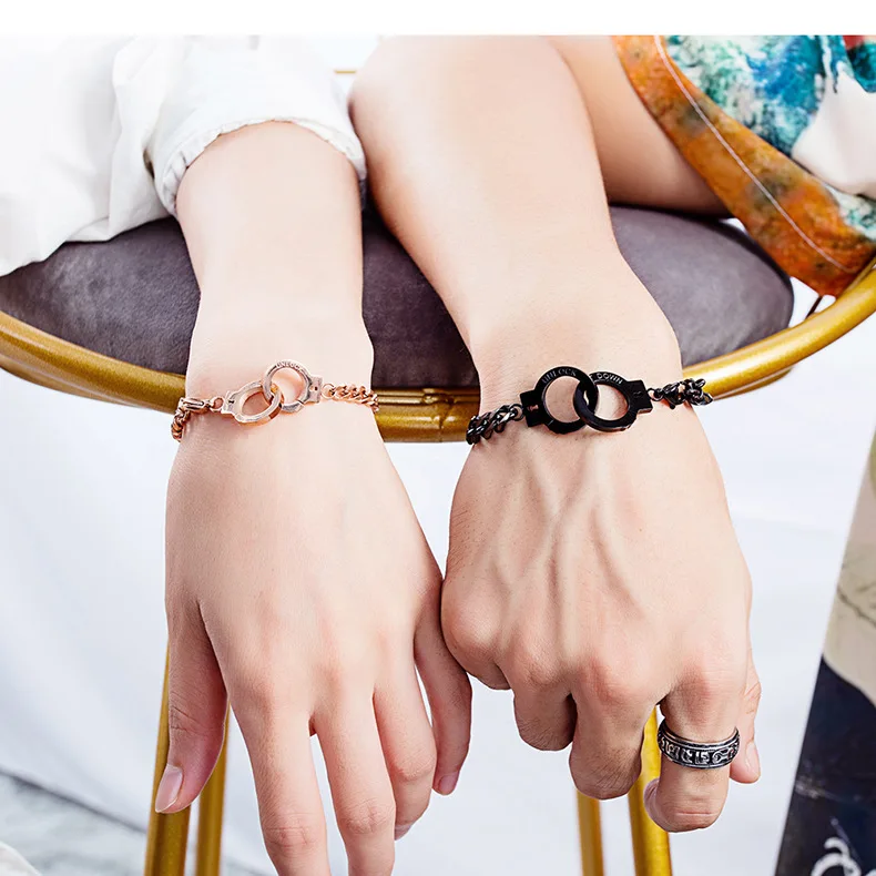 

Sailing Jewelry Fashion Stainless Steel Bracelet Couple Bracelet Handcuffs Bracelet