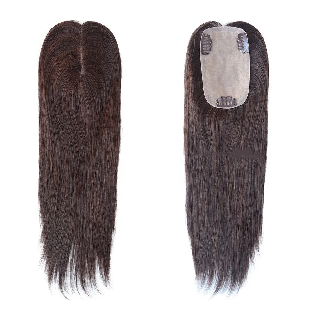 

LONGFOR 100% Chinese Human Hair Women Topper Silk Base Human Hair Toupee