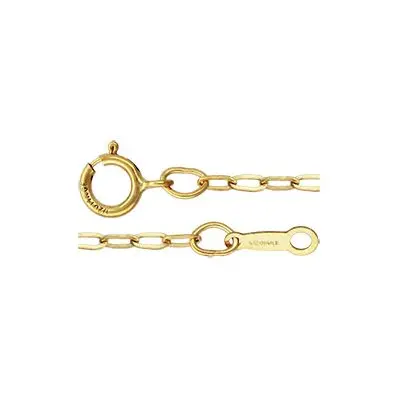 Fashion 1.75MM Drawn Cable Link Chain Necklaces Real Gold Filled for Man Women Permanent Jewelry Making