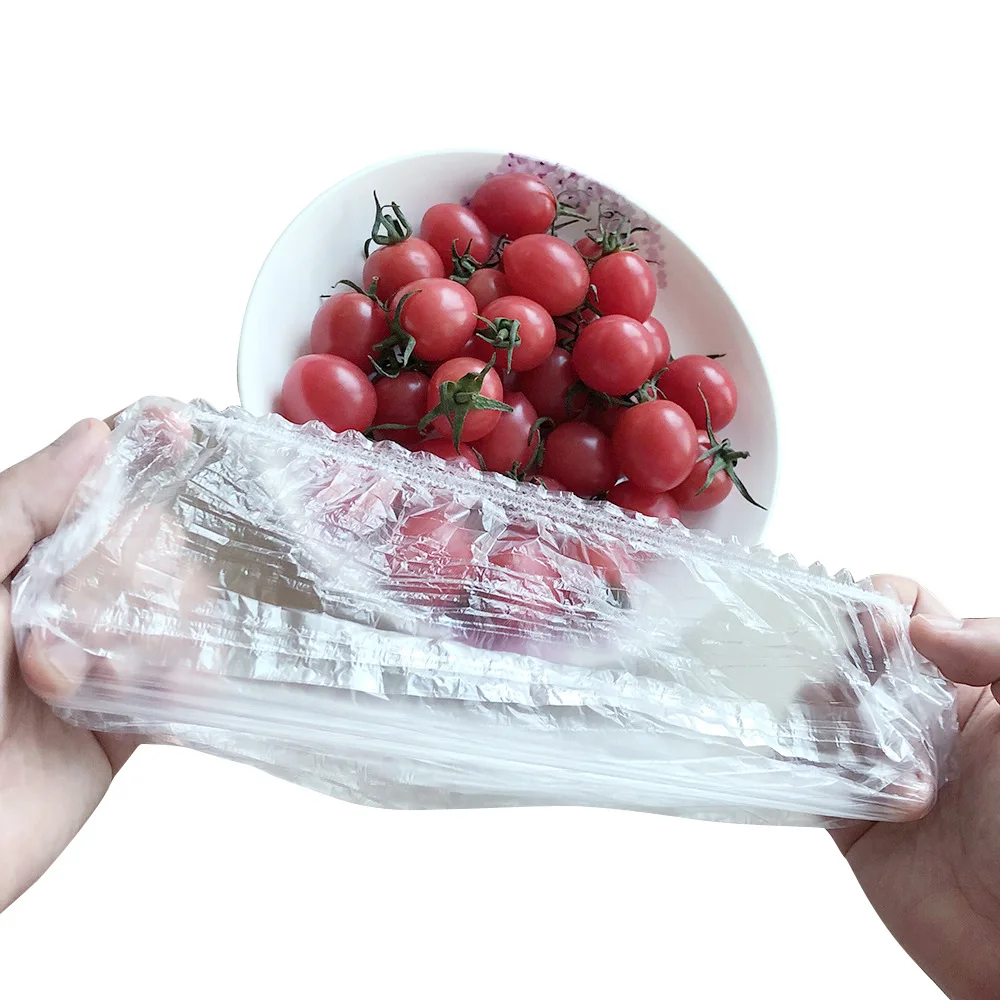 

Wrinkled Food Grade Elastic Preservation PE Cling Cover Film Refrigerator Preservation Copri Alimenti for Soup