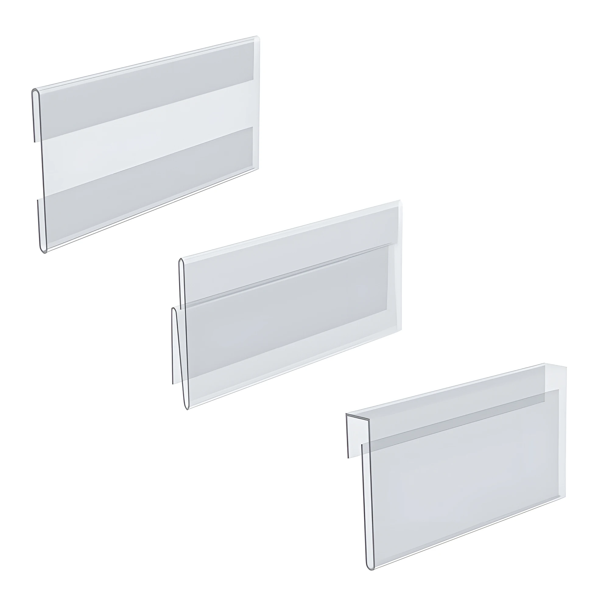 Factory Direct Retail Supermarket Retail Plastic Pvc Acrylic Label Tag Adhesive Data Strip Price Holder for Shelves