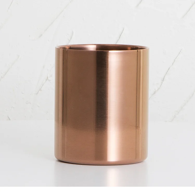stainless steel   copper gold flower pots
