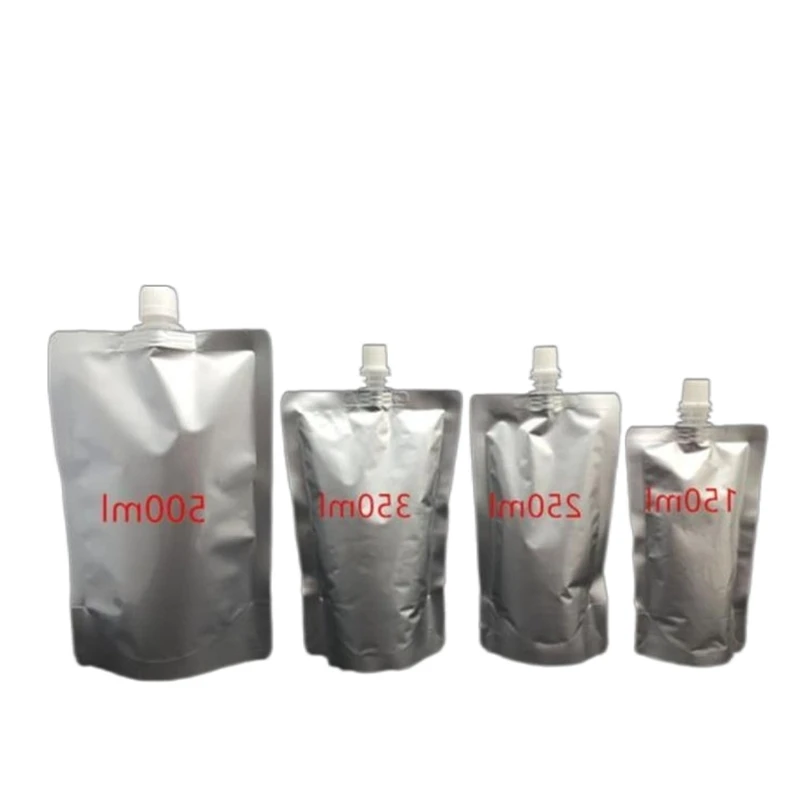 

500pcs Doypack 150ml 250ml 350ml 500ml Aluminum Foil Stand Up Spout Liquid Bag Pack Beverage Squeeze Drink Spout Pouch