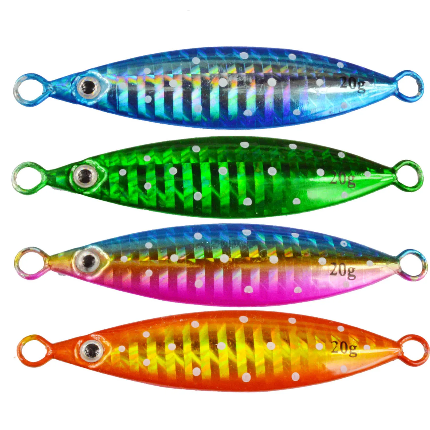 

VIB Metal Jig 20g/40g/60g/80g/100g/150g/200g Fishing Lead Jigging Lures Metal Slow Sinkers Hard Bait Fish Hooks, 4 colors