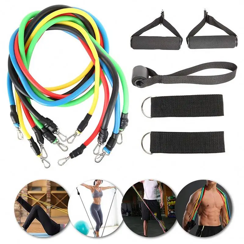 

Long And Short Full Fit X Latex U-Powex Set Resistance Band Tube Sets Rubber Elastic Workout Strength