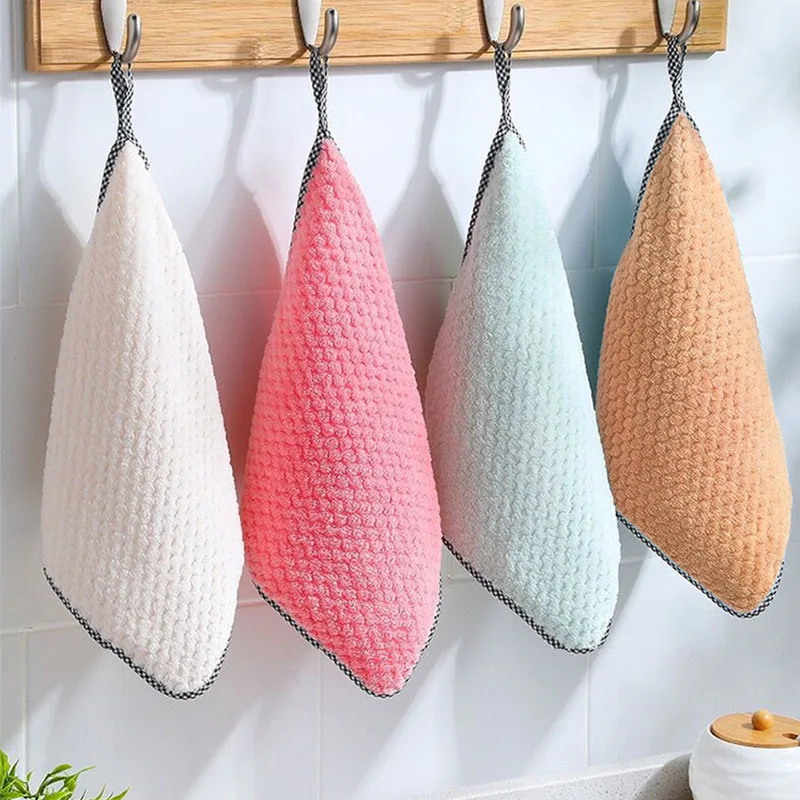 

Microfiber Dish Towel To Remove Oil and Water Absorbent Wipes Housework Cleaning Towel Table Towel Kitchen Bar Supplies