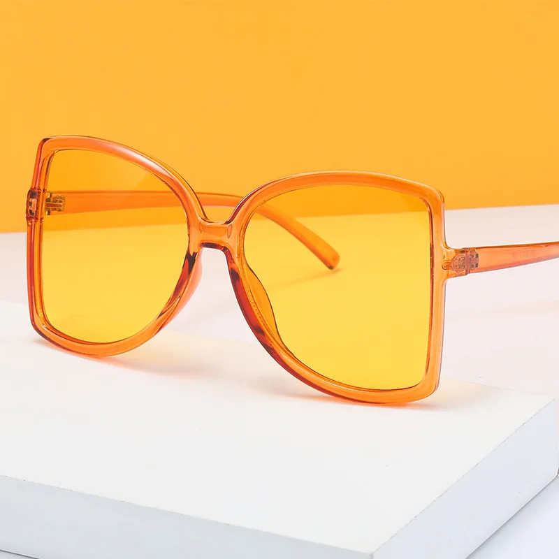 

Wholesale Price New Arrival Butterfly Sunglasses Colorful Lens Oversized Shades Women Sun Glasses 2021