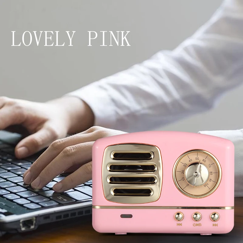 2019 new customize computer player vintage bluetooth speaker with microphone - ANKUX.COM