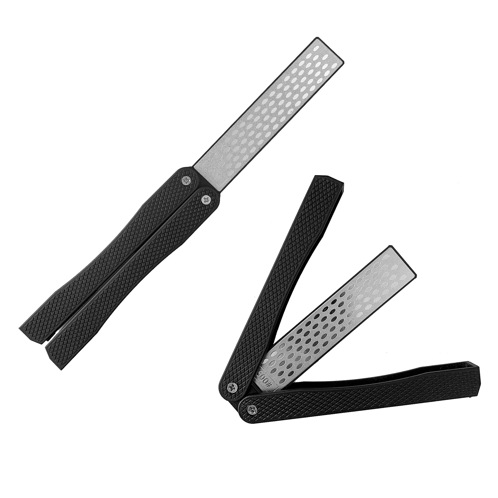 

pocket universal knife sharpener/double sided diamond sharpening stone/fan shape sharpener knife stone