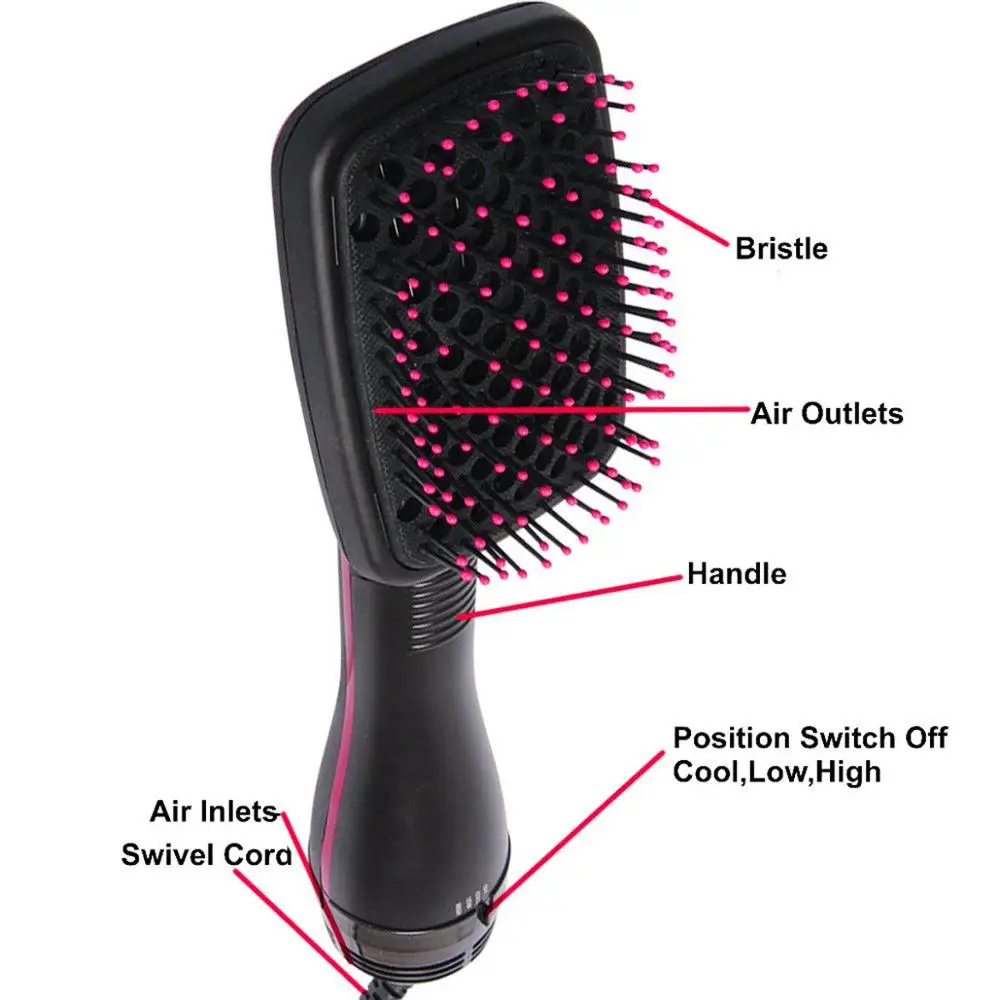 
Factory Wholesa One Step Hair Styler And Dryer Electric Ionic 2 In 1 Hair Dryer And Straightener Multifunction Hair Dryer Brush 
