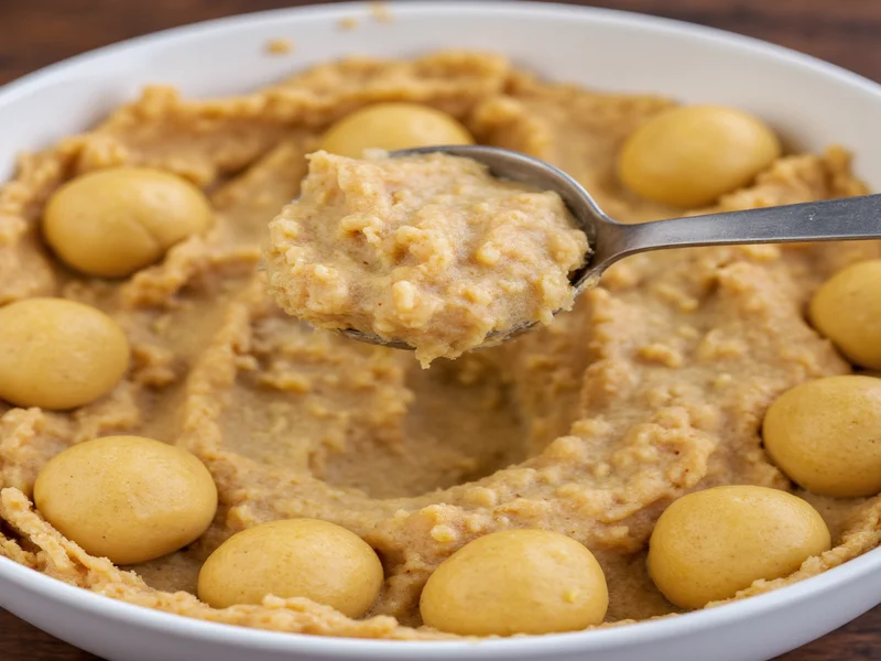 Scooping cookie dough balls with measuring spoon